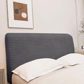 Dehnbare staubfeste Schutzhuelle fuer Bettkoepfe in Grau, passend fuer Einzel-, Doppel- und Kingsize-Betten, Breite 150 cm